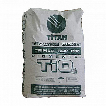 Диоксид титана пигментный марки Tiox-230 (мешок 25 кг)
